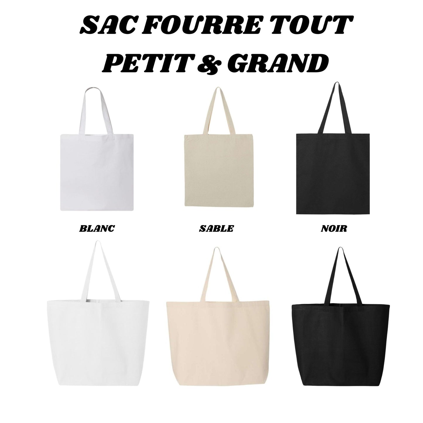 Sac réutilisable - Personnaliser avec photo ou citation