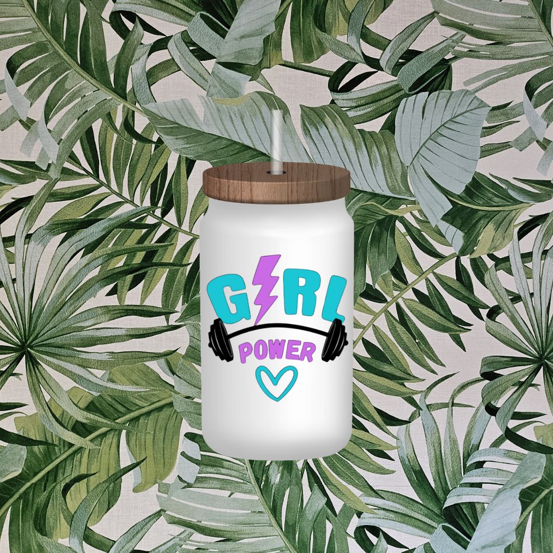 Verre format canette 16 oz - Girl power™