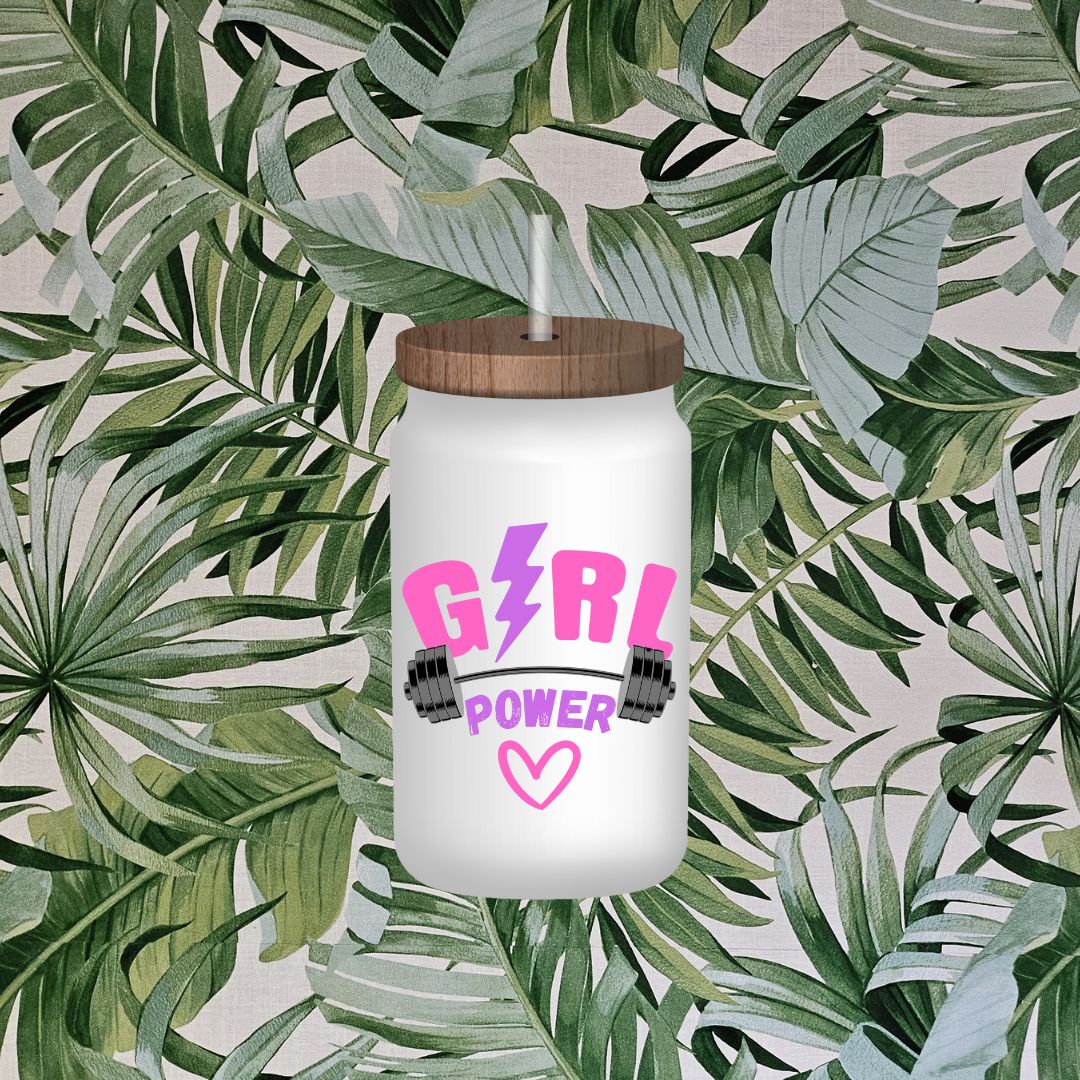 Verre format canette 16 oz - Girl power™