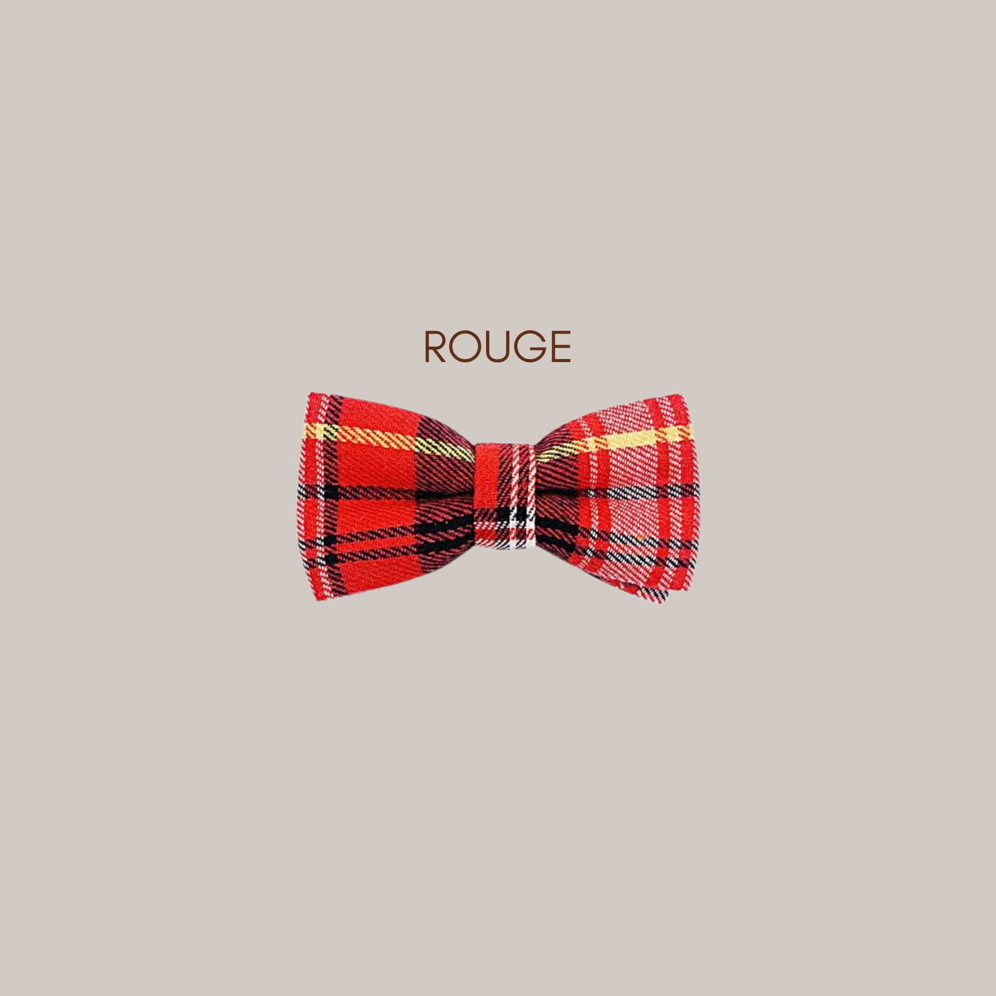 Noeud papillon pour animal - Rouge