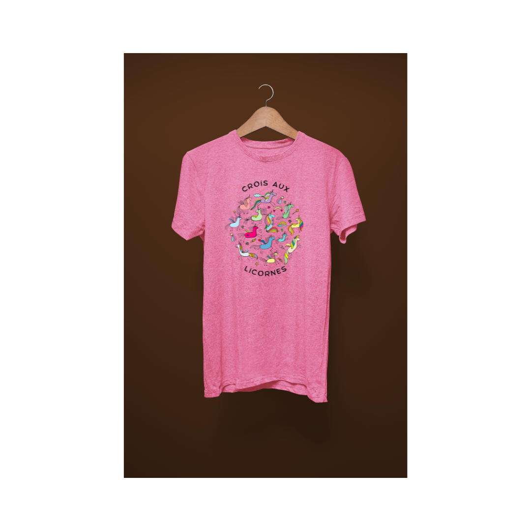 T-shirt - Crois aux licornes™