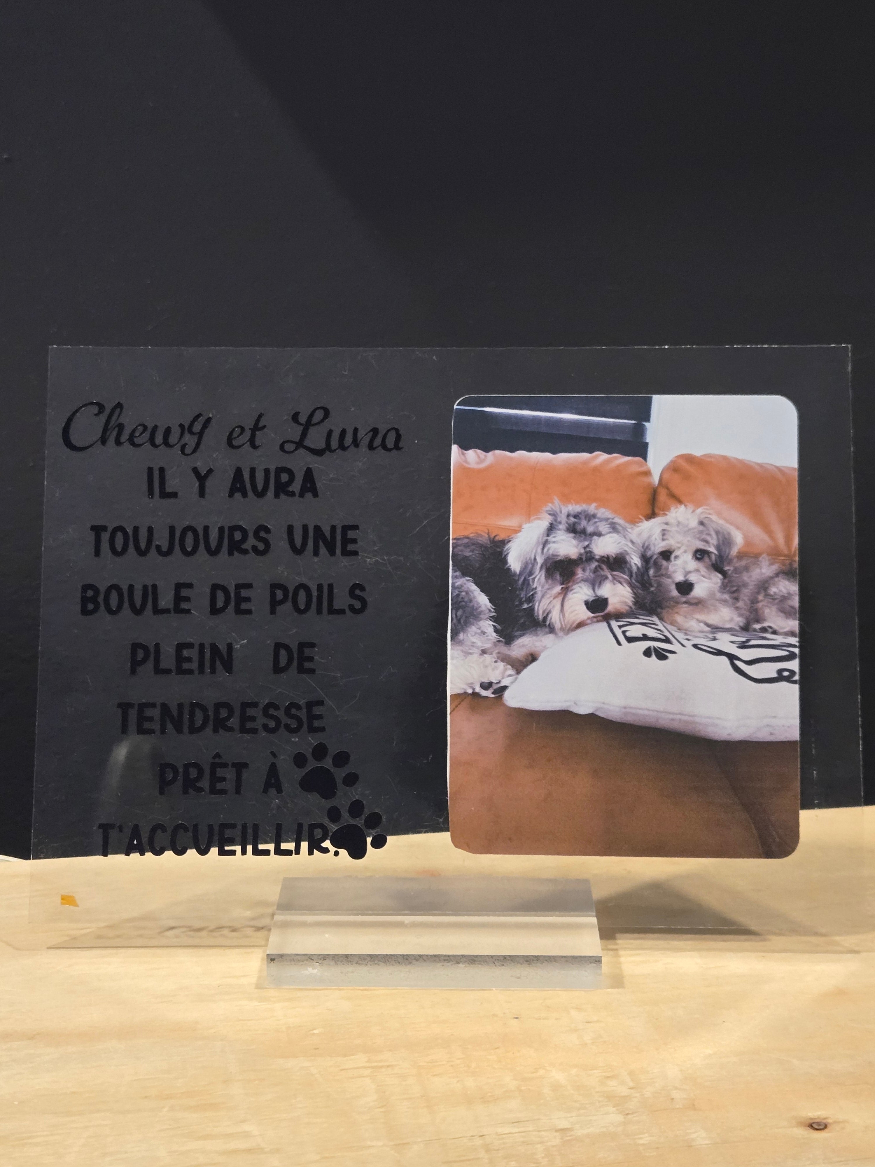 Plaque en acrylique - Souvenir photo