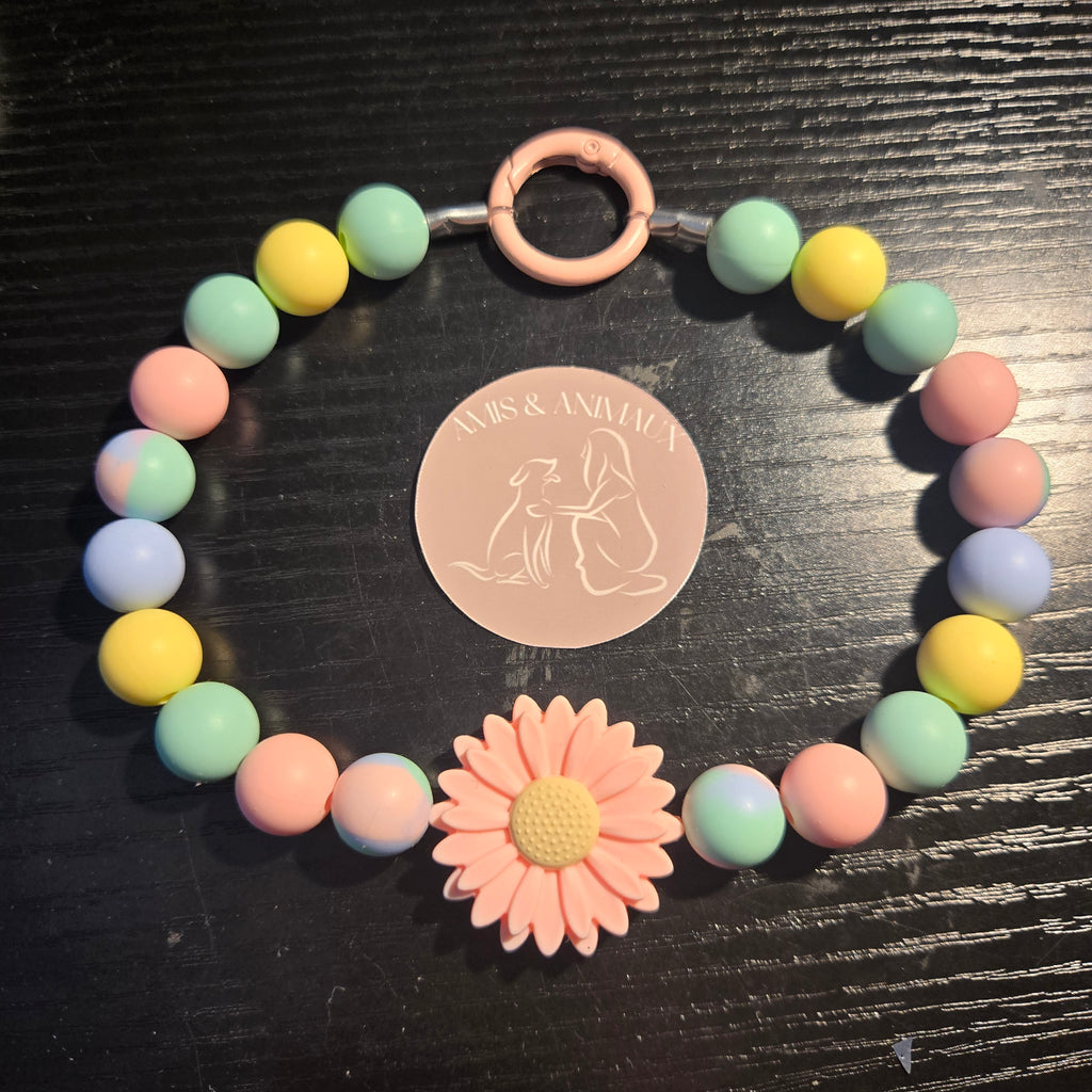 Collier en perle silicone - Couleurs été