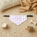 Bandana personnalisé pour chien et chat lilas | Amis & Animaux