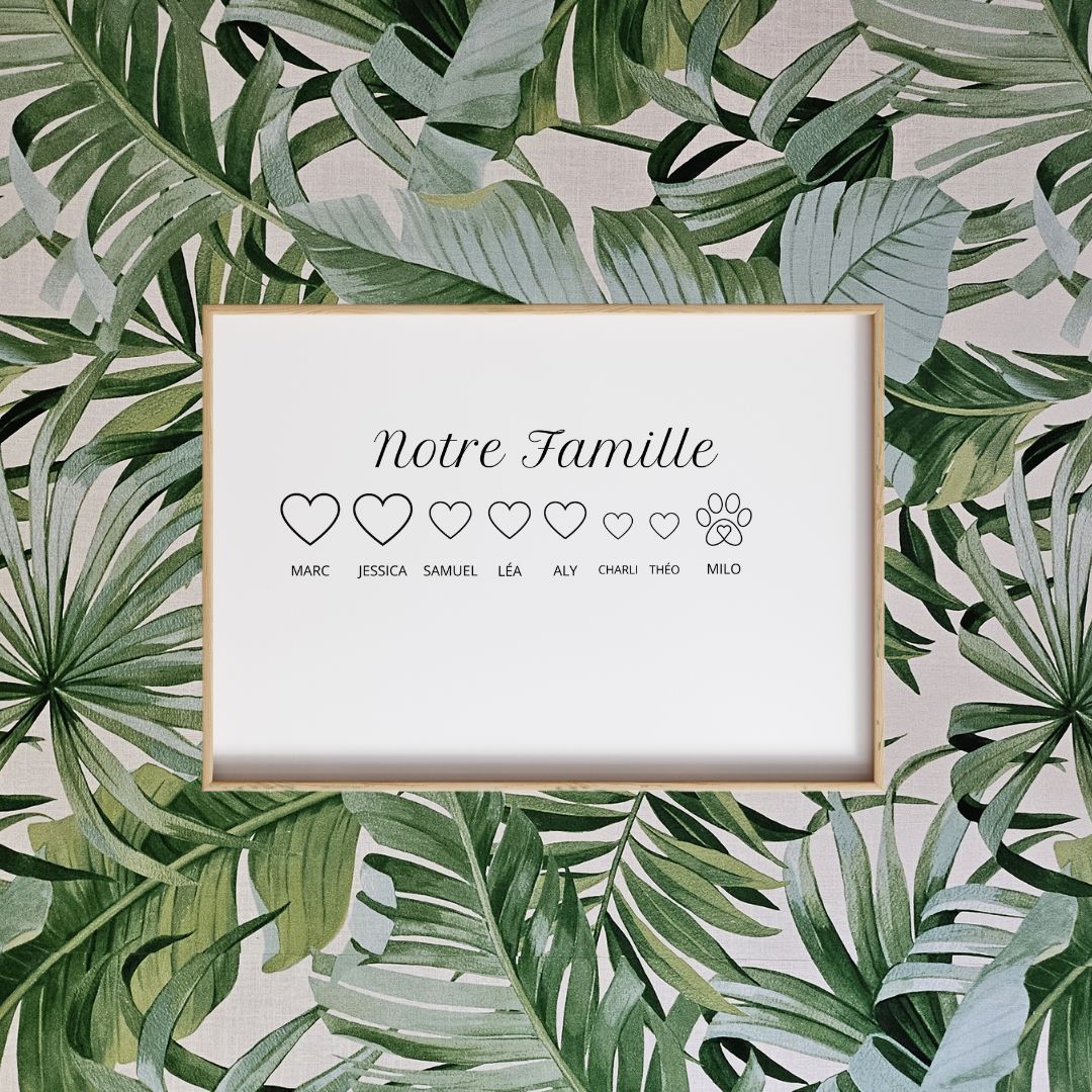Illustration de "Notre Famille" - avec cadre