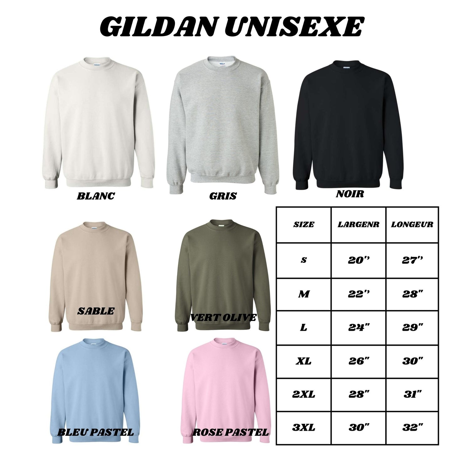 Sweatshirt unisexe - Personnaliser avec photo ou citation