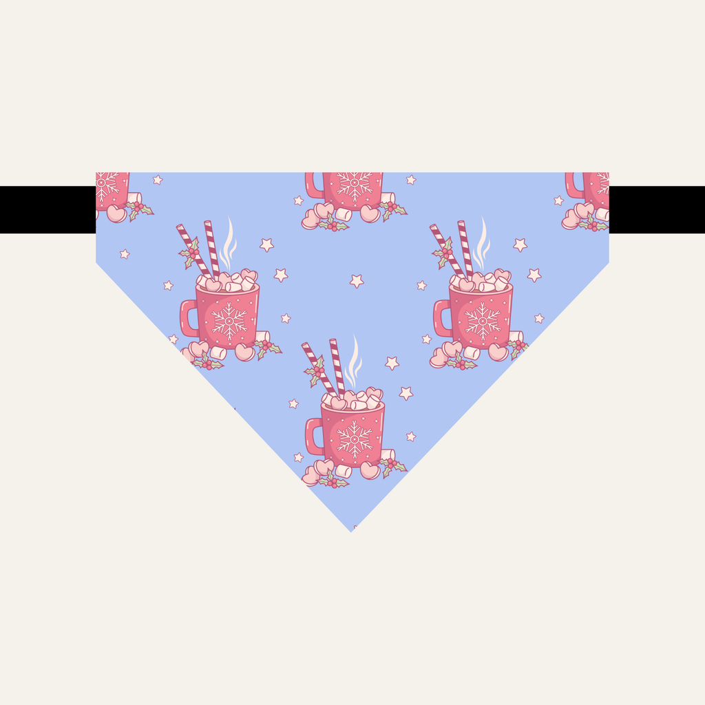 Bandana pour animaux - Chocolats chaud et guimauves