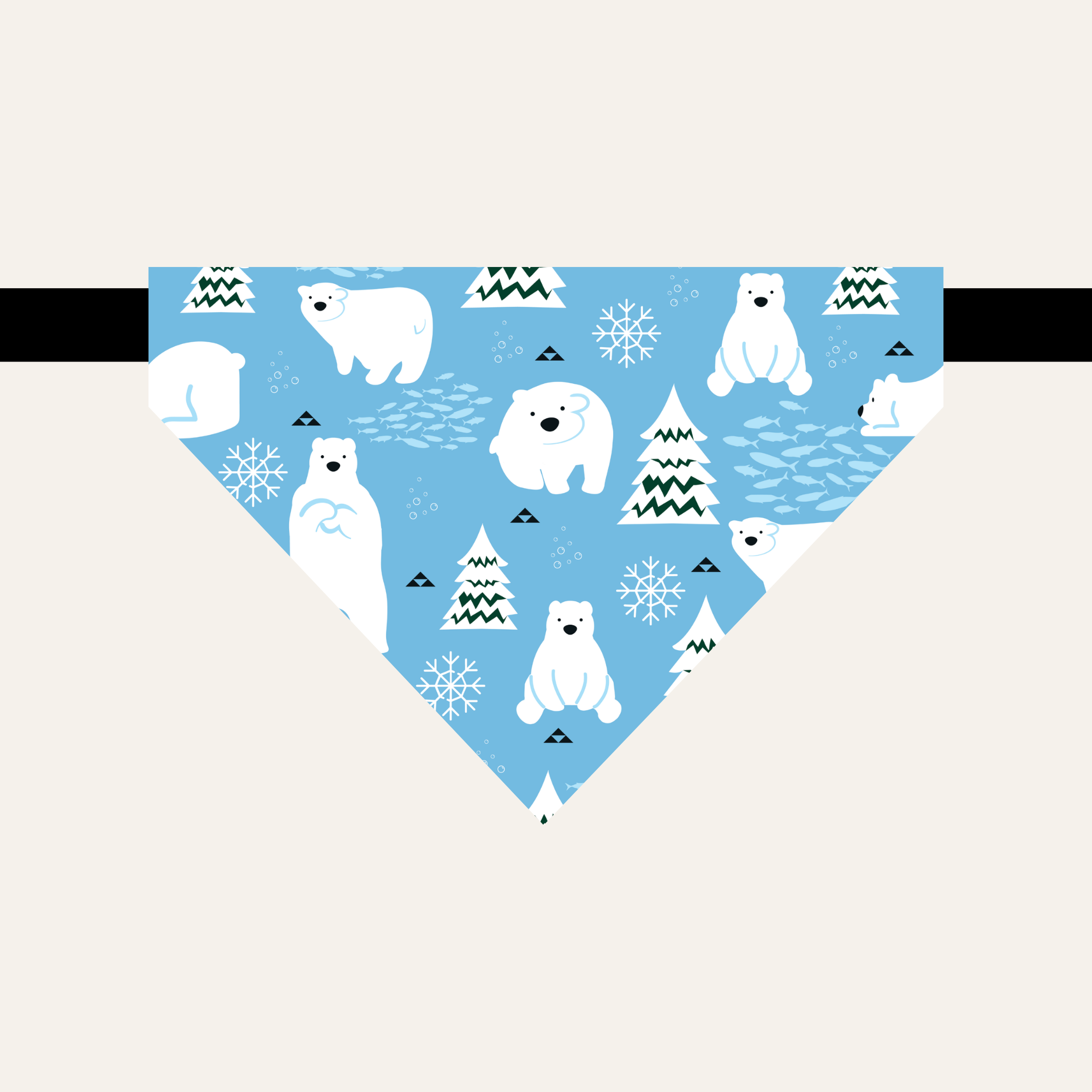 Bandana pour animaux - Mon petit ours hivernal