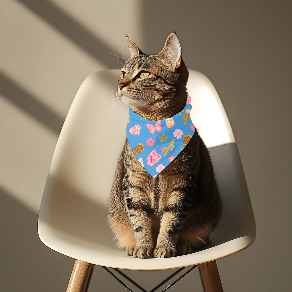 Bandana country pour chien et chat – La Petite Cowgirl | Amis & Animaux