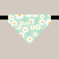 Bandana avec collier pour animaux - Marguerittes fond doux
