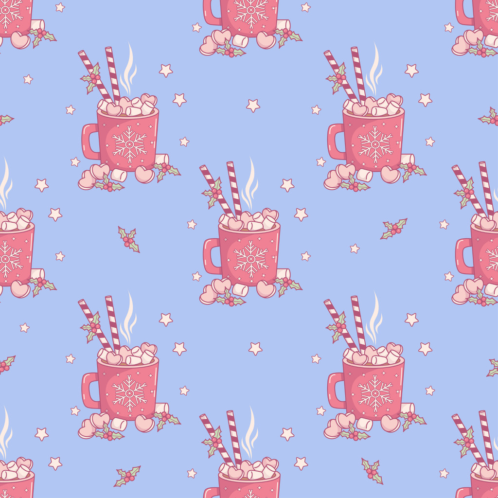 Bandana pour animaux - Chocolats chaud et guimauves