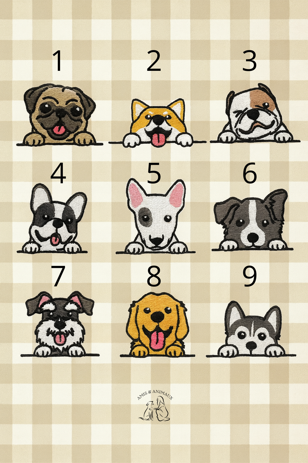 Tuque à personnaliser – Patch Chien