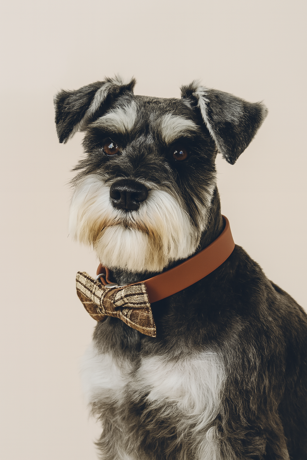 Noeud papillon pour animal - Brun