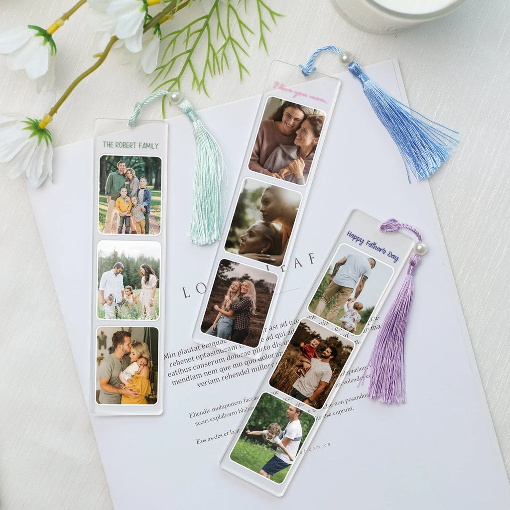 Marque-page acrylique avec pompon - Personnaliser