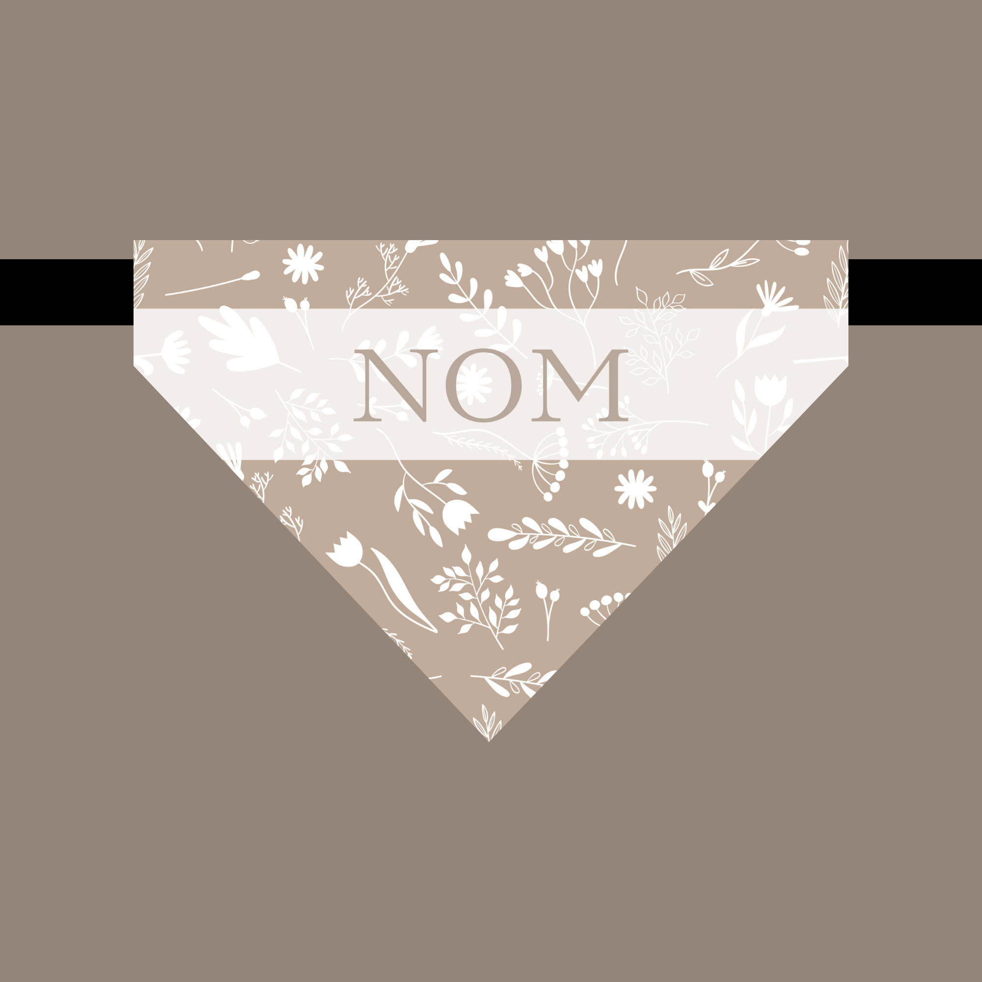 Bandana avec collier pour animaux - Floral™