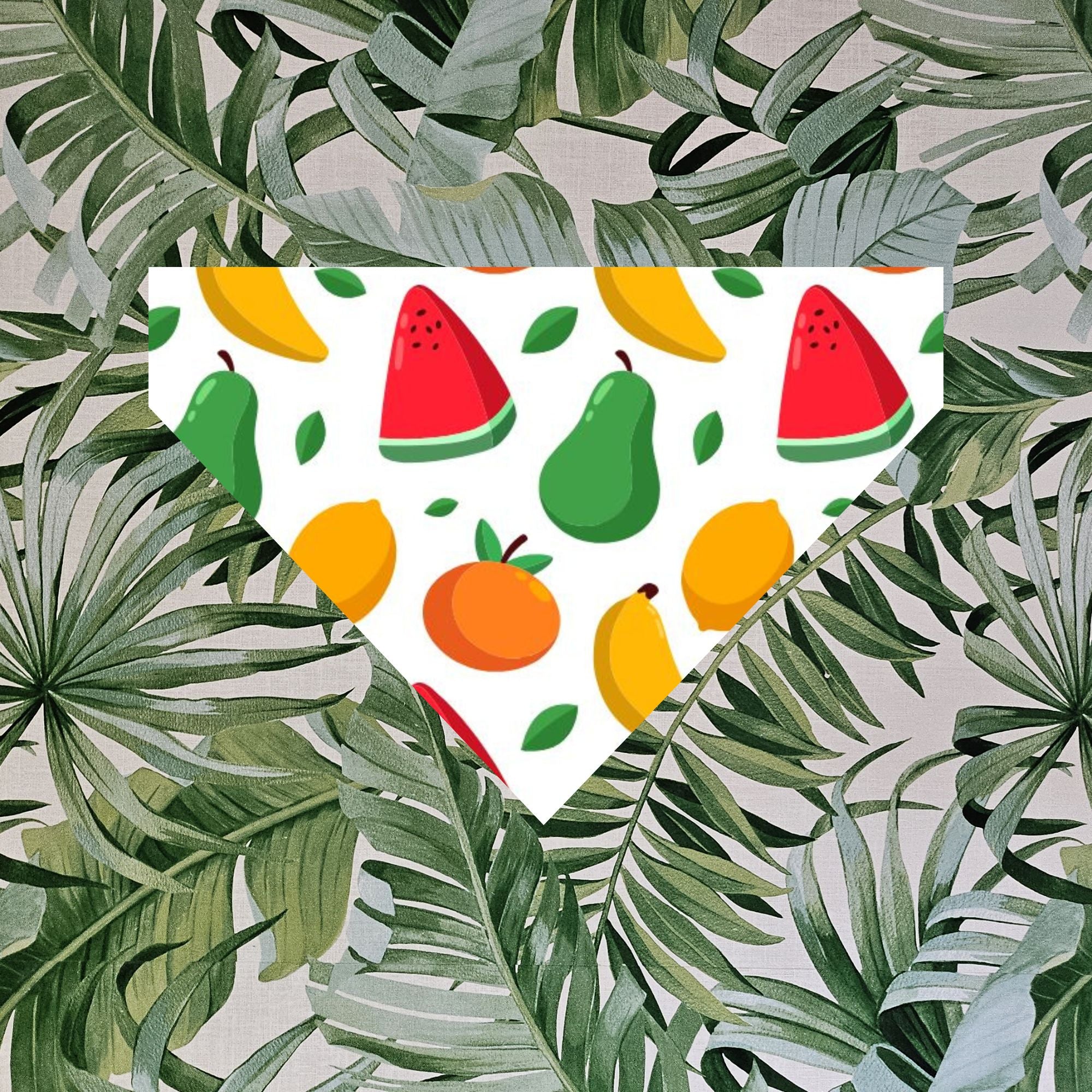 Bandana avec collier pour animaux - Fruits™