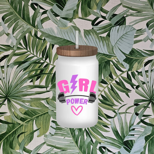 Verre format canette 16 oz - Girl power™