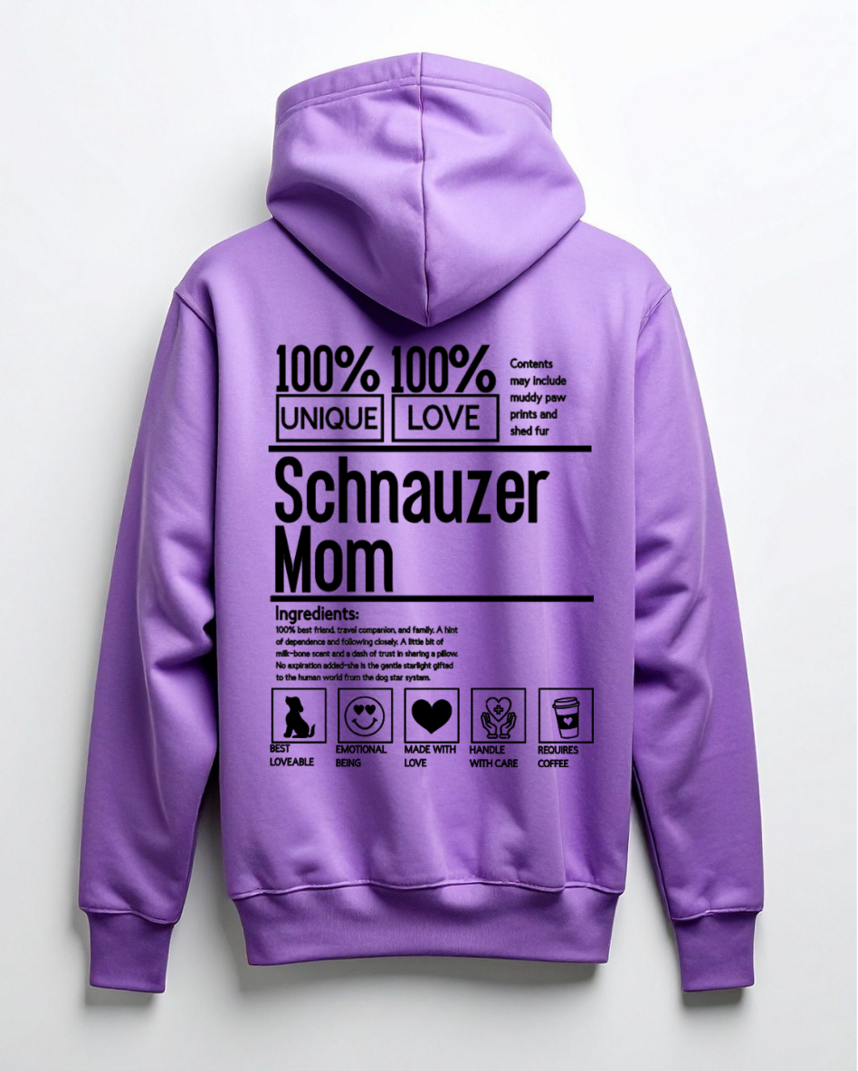 Hoodie Dog Mom personnaliser avec photo et race de chien | Amis & Animaux
