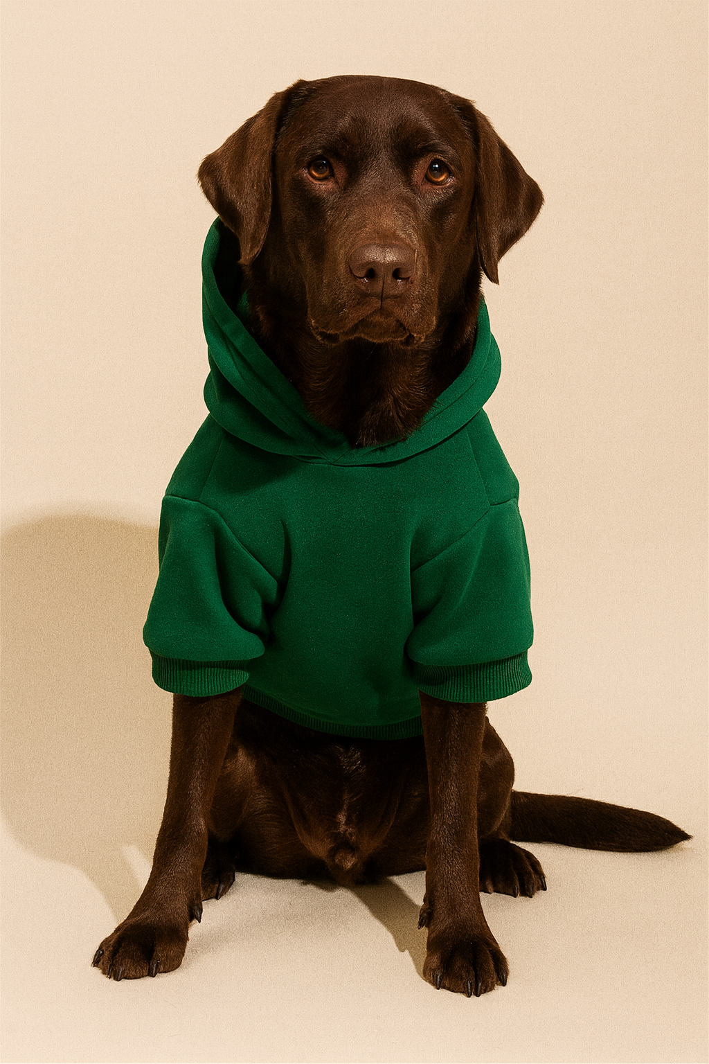 hoodie.pour.chien.de.couleur.vert