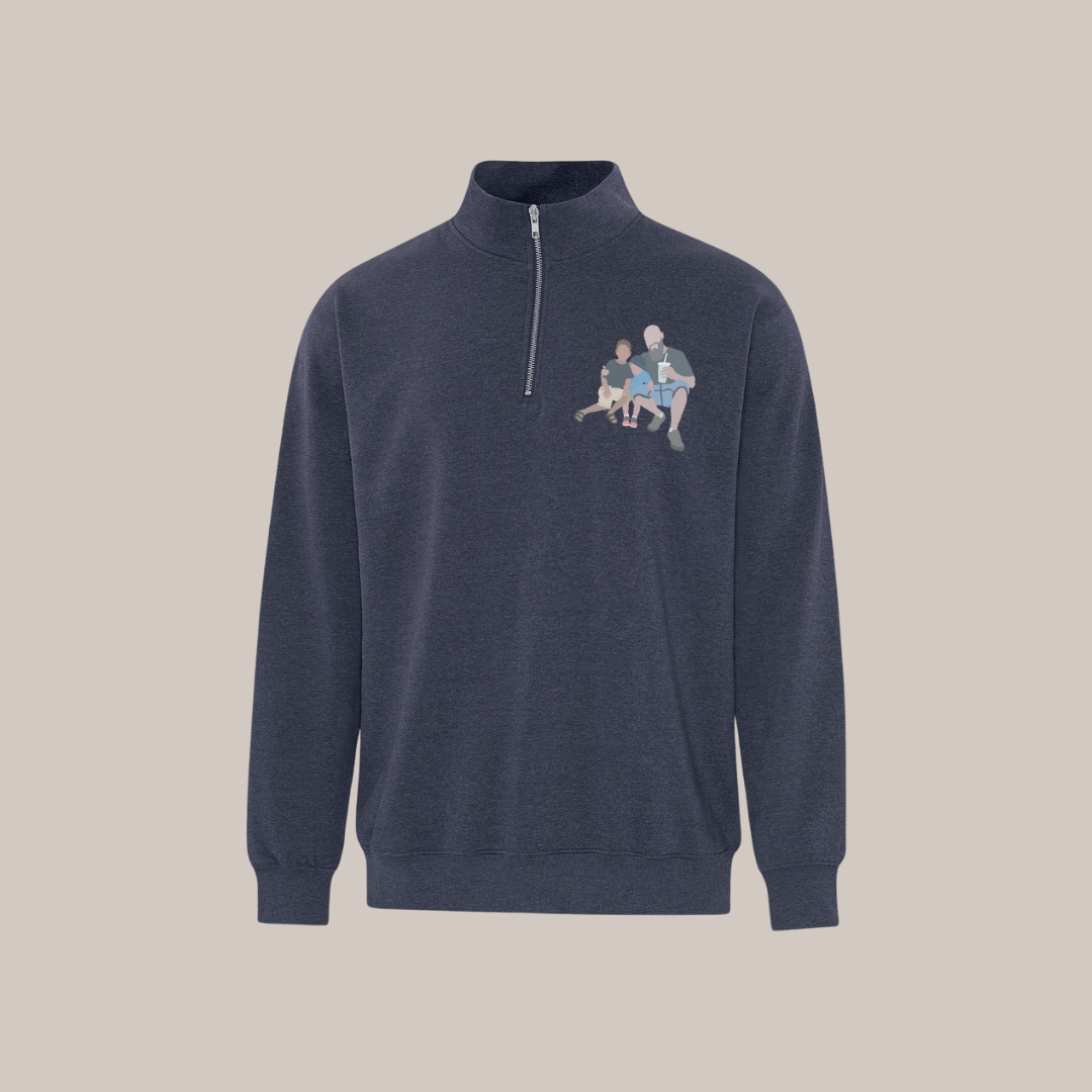 Sweatshirt avec zip - à personnaliser