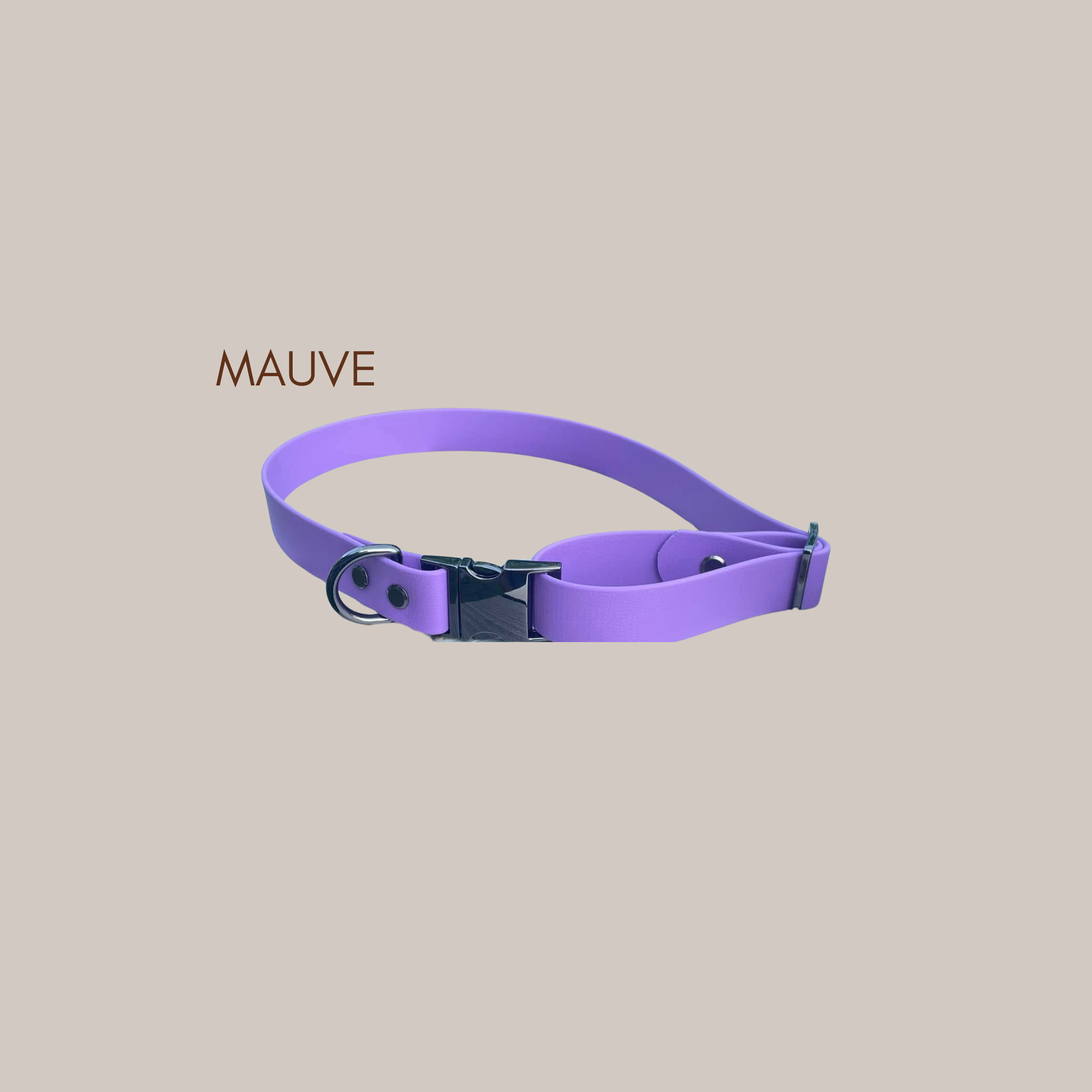 Collier à boucle en biothane – Personnalisable avec le nom de votre animal