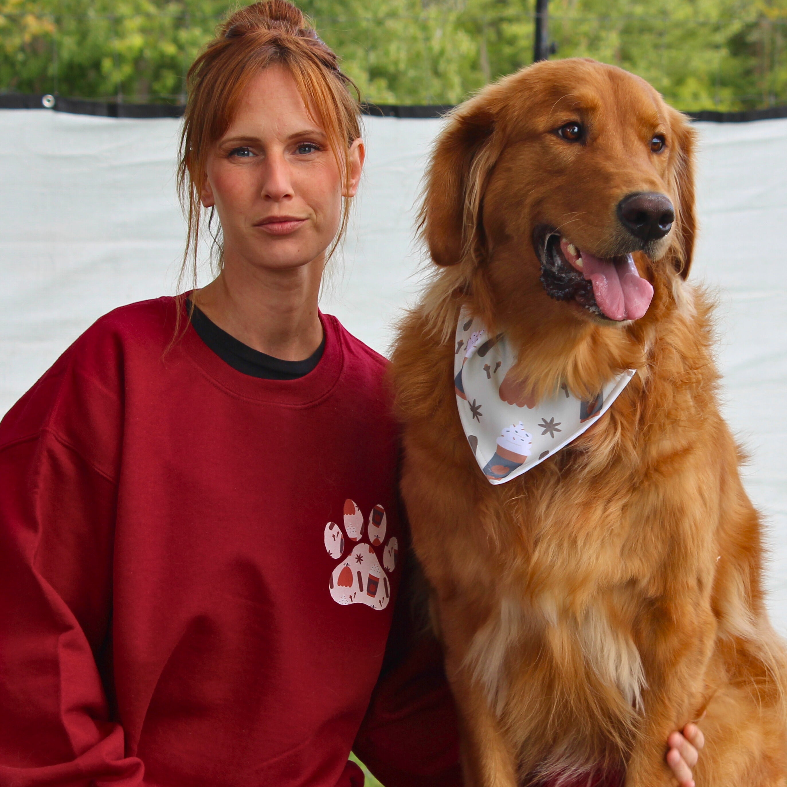 Bandana pour animaux - Latté épice d'automne