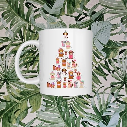 Tasse à café - L'arbre canin de Noël™