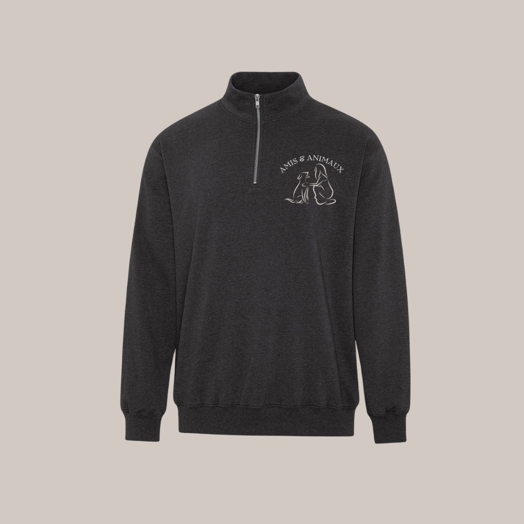 Sweatshirt avec zip - à personnaliser