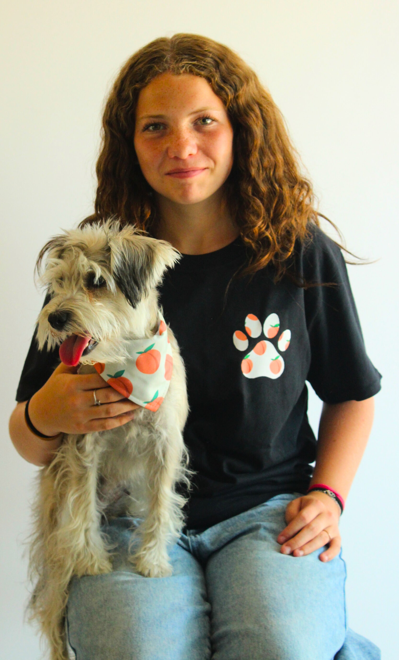 Le t-shirt matchy - Pêches