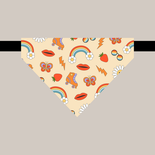 Bandana avec collier pour animaux - Rétro™