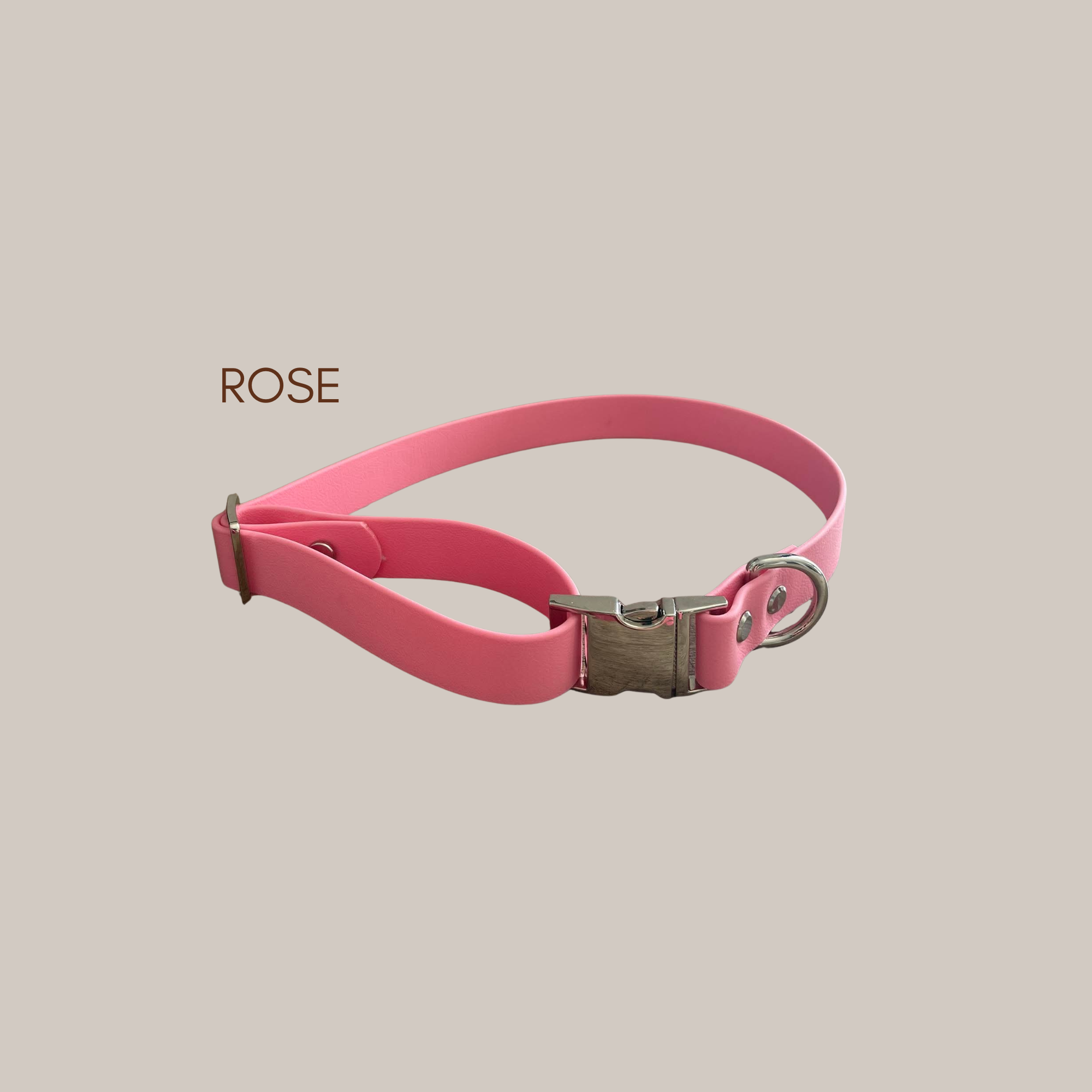 Collier à boucle en biothane – Personnalisable avec le nom de votre animal