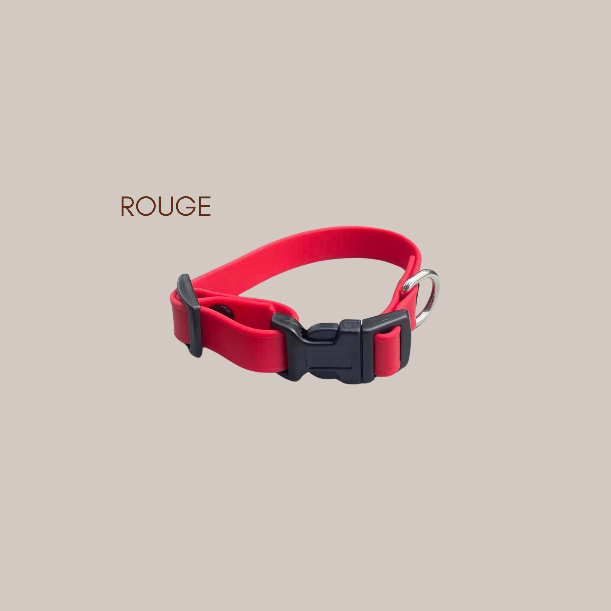 Collier à boucle en biothane – Personnalisable avec le nom de votre animal