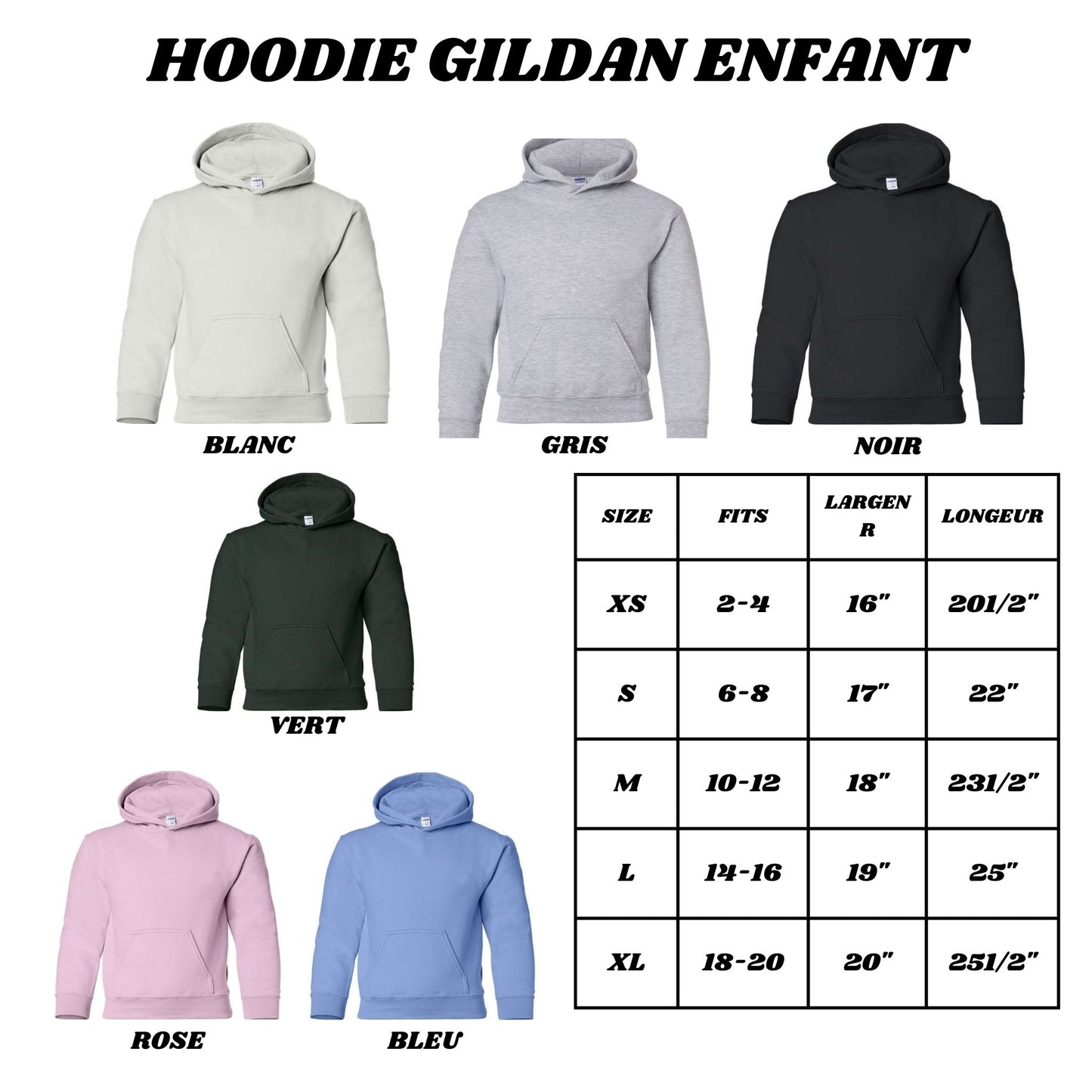 Hoodie enfant - Personnalisé avec photo ou citation