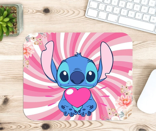 Tapis de souris - Stitch avec coeur™