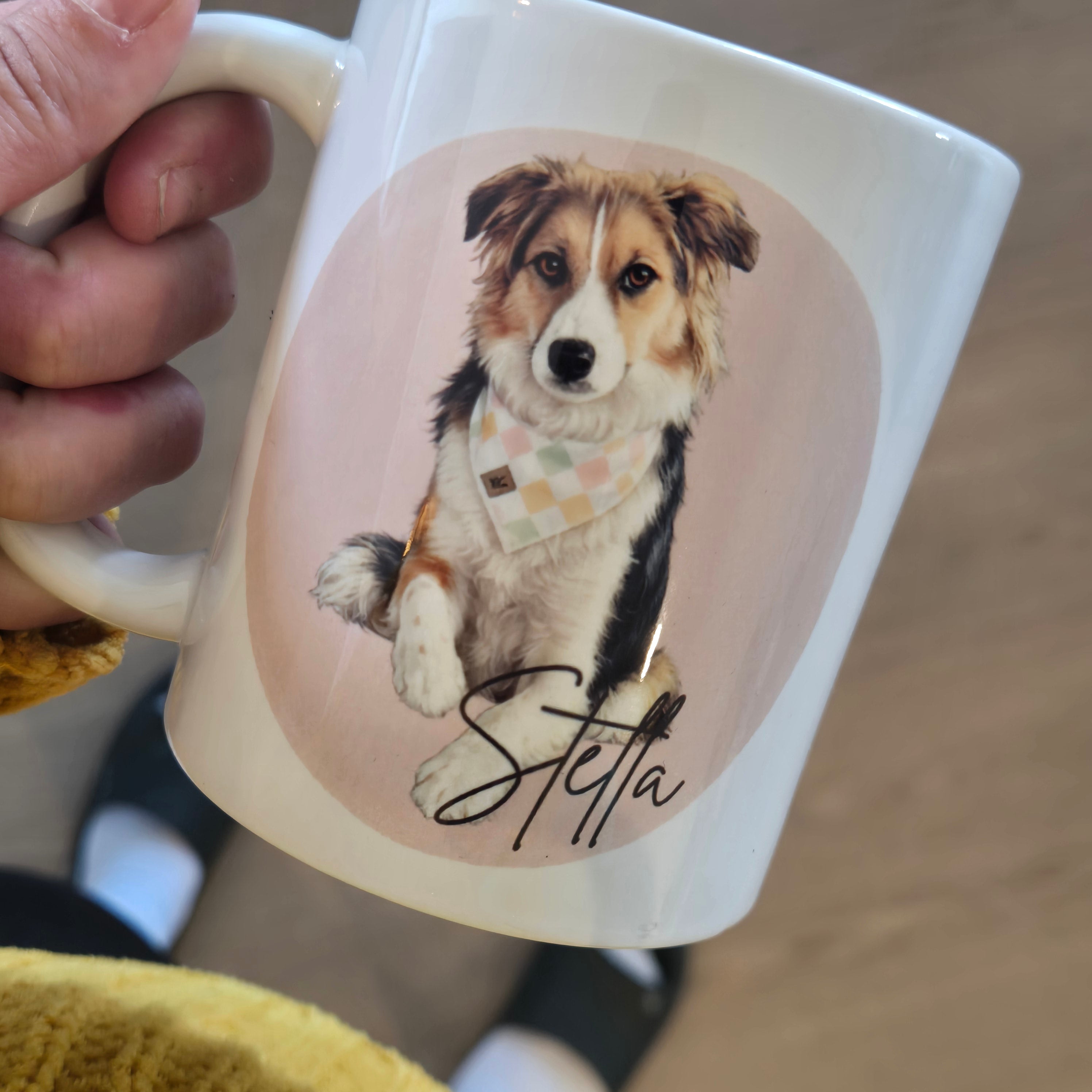 Ensemble tasse à café et sous-verre en céramique - Personnalisé avec ton animal