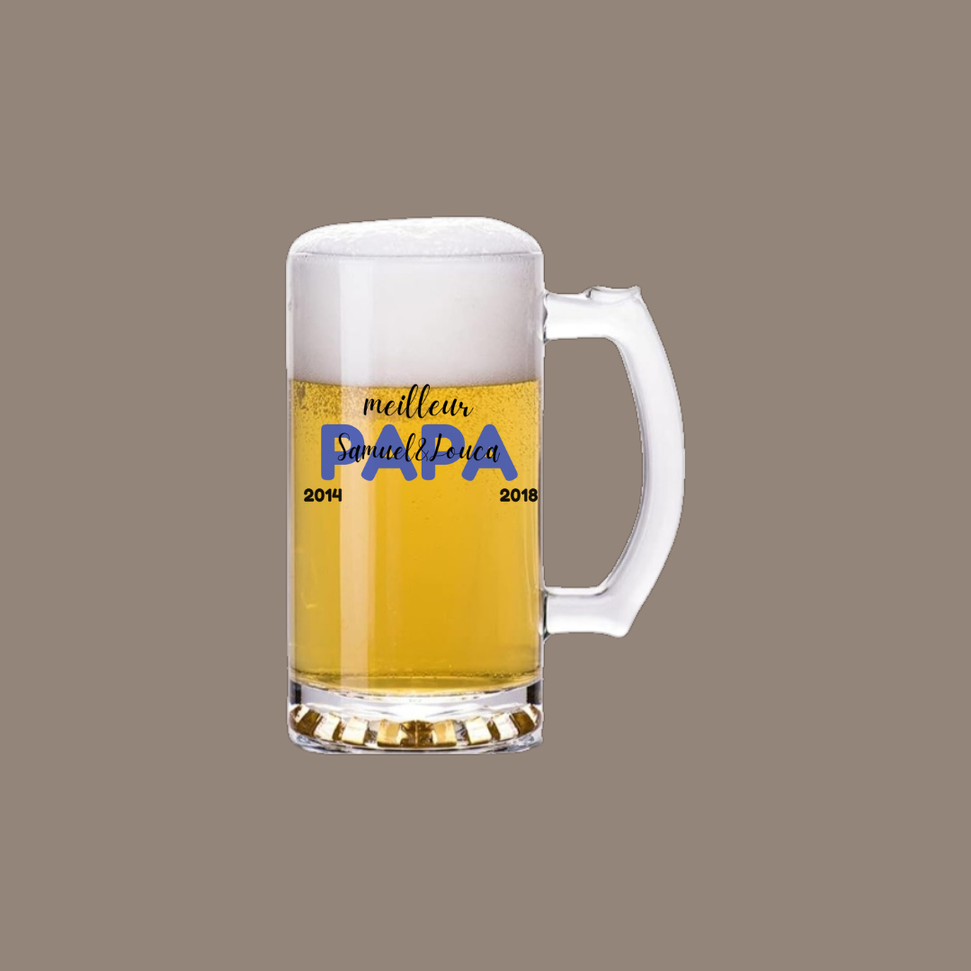 Verre à bière (buck) 16 oz - à personnaliser